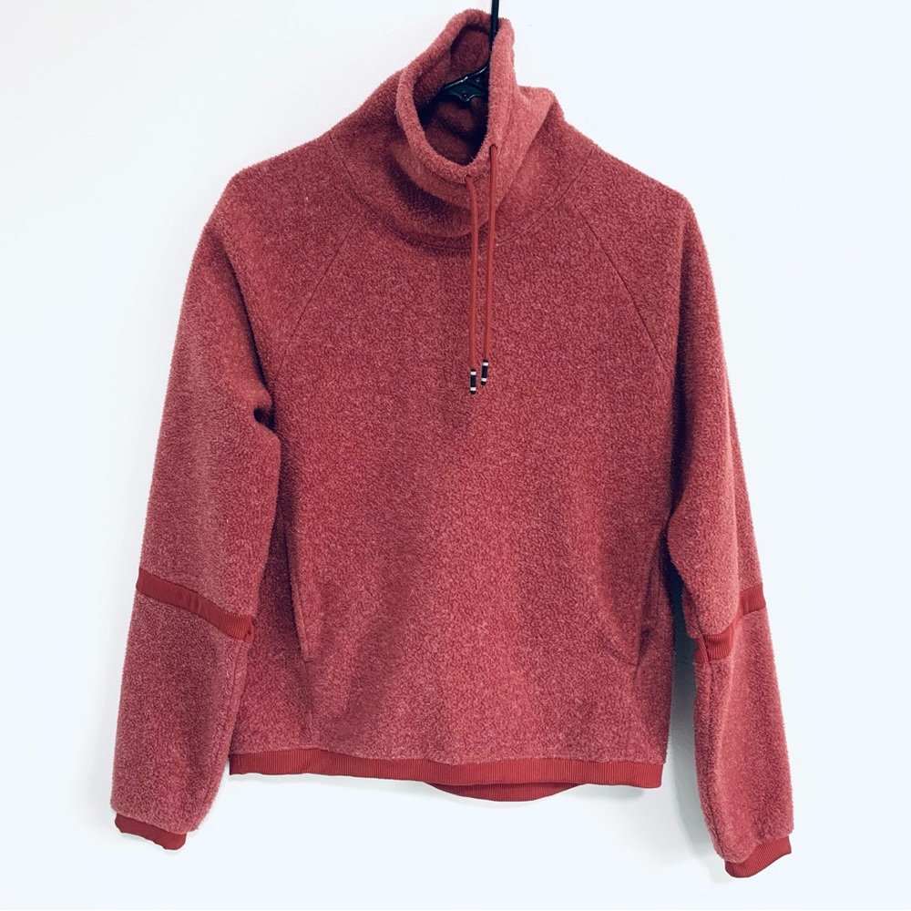 Nike Fleece Sweatshirt, thermal, burgandy maroon red, gym workout run